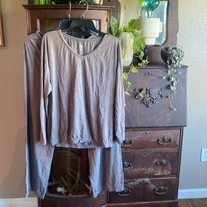 Eileen Fisher sleep set Garnet Hill size M